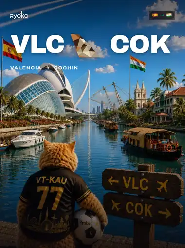 VLC → COK